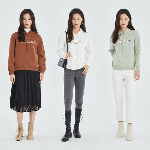 PRICH文字百搭卫衣PRLWB4T20Q 商品图3