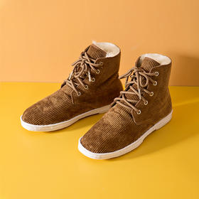 内联升男鞋手工棉鞋千层底大内联升高帮羊毛里系带灯芯绒五眼棉鞋DN8506/DN8516