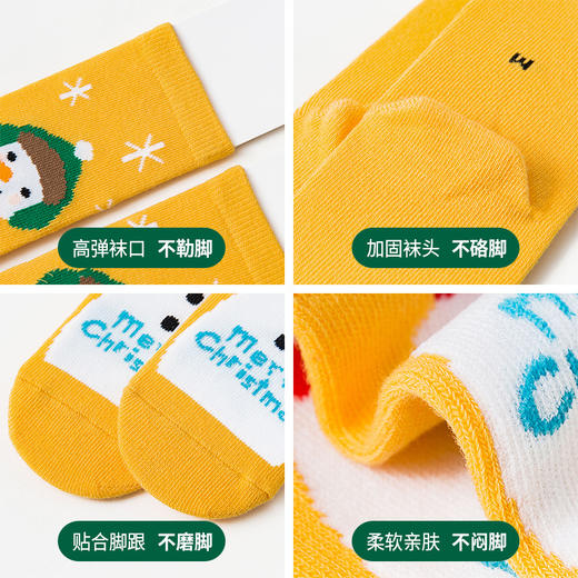 【卡通圣诞袜】A类秋冬新款棉袜童袜婴儿圣诞袜子小孩儿童中大童圣诞礼品袜 商品图1