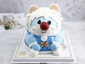 高定款—摩尔庄园摩尔造型款蛋糕
