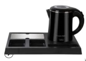 电水壶（1.0L 黑色带托盘）