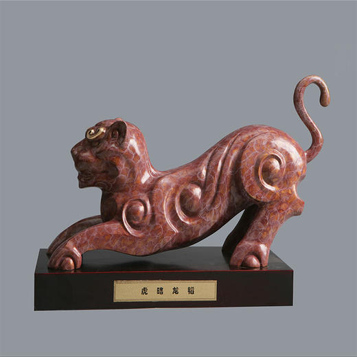 宇达青铜摆件 十二生肖虎《虎略龙韬》创意装饰 家居工艺摆件  高22cm 商品图0