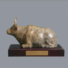 宇达青铜全铜牛摆件《西夏神牛2#》十二生肖 创意装饰 家居工艺摆件  高15cm