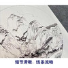 【有步骤、大彩图】李晓明工笔画白描底稿山水小品画《千里江山图》圆形局部KG19 商品缩略图4