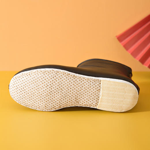 内联升情侣棉鞋男女同款手工千层底大内联升工艺皮羊毛拉锁鞋DN8500/DN8408 商品图8