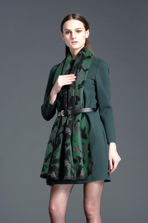 售罄【伯妮斯茵】简约茧型显瘦连衣裙153S156 商品图2