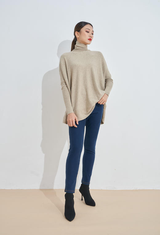 羊毛牛仔单层铅笔裤修身显瘦小脚牛仔29191 商品图2