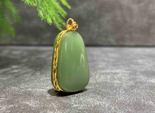 【御珠宫坊】金镶碧玉吊坠 商品图2