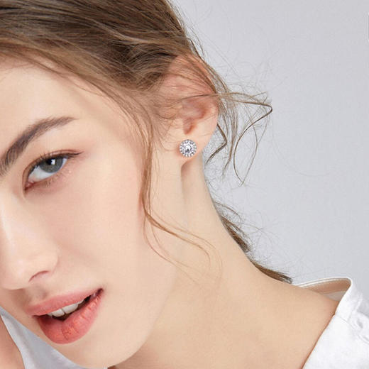 FANCI范琦星点系列圆形耳钉女925银耳环耳饰 商品图2