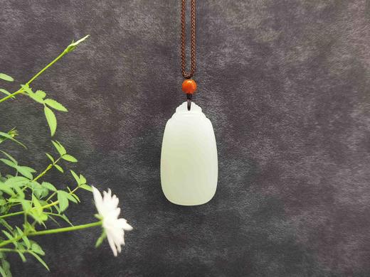 【御珠宫坊】羊脂白玉无事牌 商品图0