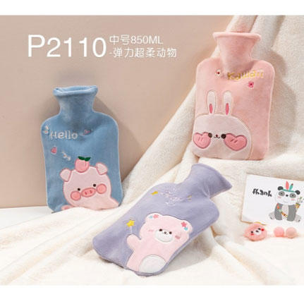 天虹暧宝P2110热水袋（弹力超软动物850ml） 商品图0