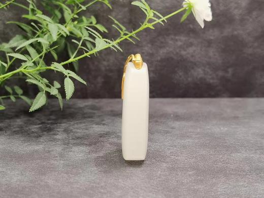 【御珠宫坊】金镶羊脂白玉竹牌 商品图4