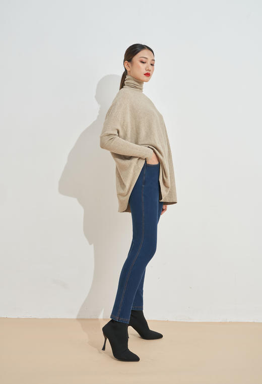 羊毛牛仔单层铅笔裤修身显瘦小脚牛仔29191 商品图3