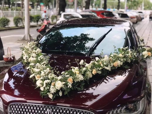 【婚车布置】E（仅车头）大型婚车装饰可定制 商品图0
