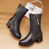 【服饰鞋包】古奇天伦中筒骑士靴 秋冬季新款头层牛皮女靴加 商品缩略图5