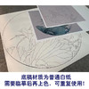 【有步骤】王震工笔画白描底稿圆形小品《荷花》初学者临摹花鸟线稿WZ26 商品缩略图3
