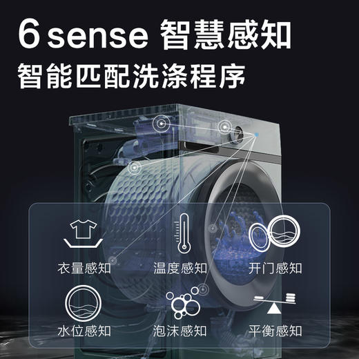 【TCL洗衣机】TCL  10公斤一键式变频滚筒洗衣机 G100L100-B1 芭蕾白 商品图3