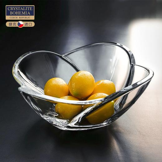 捷克进口BOHEMIA波西米亚格罗布水晶玻璃果斗 果盘家居摆件 商品图1