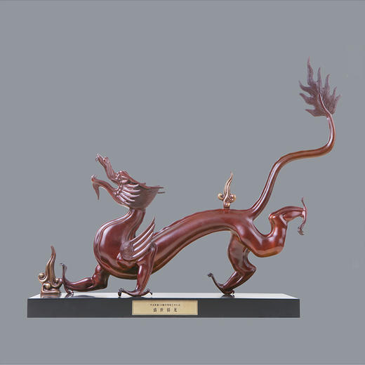 宇达青铜摆件 十二生肖龙《盛世骄龙》家居 手工艺品 装饰摆件  高42cm 商品图0