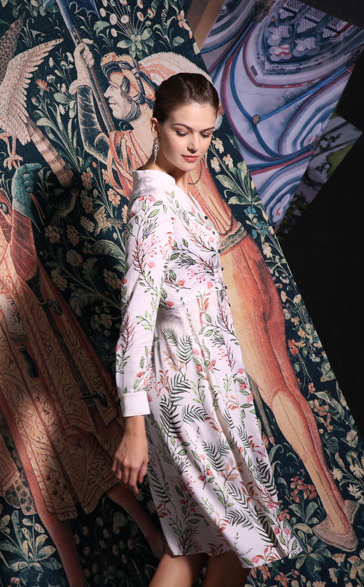 【伯妮斯茵】 米色连衣裙3S6239 商品图2