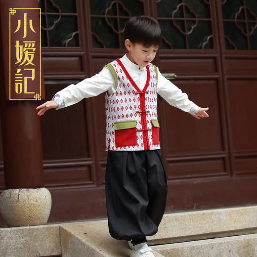 【非质量问题不退换】小嫒记岁平 岁安男女童中式过年服 商品图8