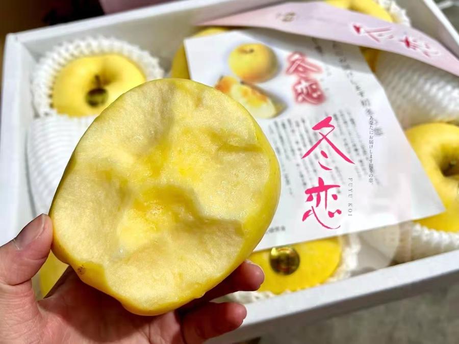 【冬恋苹果】9颗/箱礼盒装 日本原种引进口感松脆,香气十足,脆甜多汁