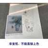 【有步骤】王震工笔画白描底稿《人间无地著相思》荷花花瓶图初学者临摹花鸟线稿WZ01 商品缩略图2
