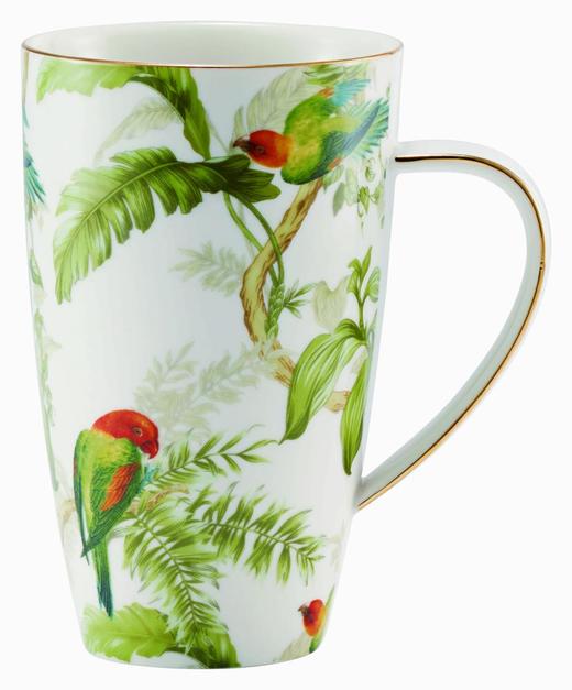 百货世界-美克美家 仲夏闻莺-绿色印花马克杯 商品图0