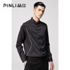 PINLI品立2022秋冬新款男辑明线纯色商务休闲长袖衬衫B213613372 商品缩略图0