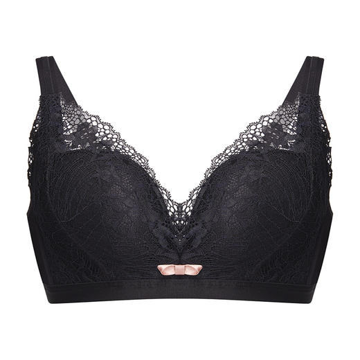 爱帝女士花卉底包边蕾丝文胸B杯型 商品图5