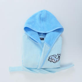 【纯棉儿童浴袍】卡通刺绣款 浴室居家保暖 吸水不掉毛