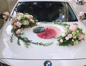 【婚车布置】A（仅车头）大型婚车装饰可定制