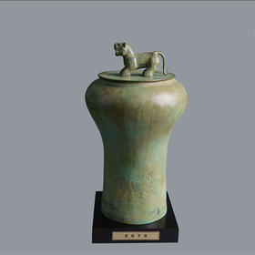 宇达青铜摆件 十二生肖虎《虎佑平安》创意装饰  家居工艺摆件  高43cm