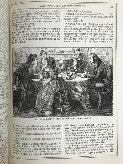 约19世纪后期 狄更斯《雾都孤儿/马丁·瞿述伟》 87幅插图 漆布精装16开 商品图12