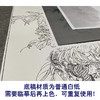 【有步骤】王震工笔画白描底稿博古画《且向芳邻问彼岸》花瓶初学者临摹花鸟线稿WZ17 商品缩略图3