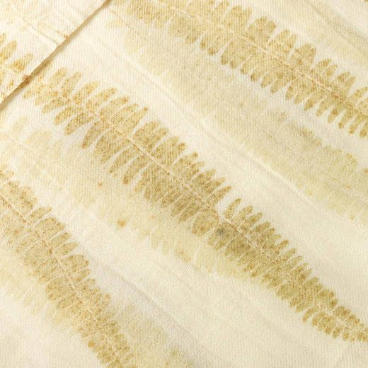 斗贤 古法生态植物纯手工印染纯羊毛围巾·花色款（成品） +附植物生态染·麻布包（材料包） 商品图3