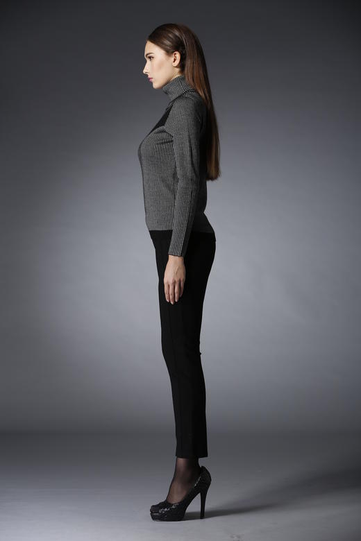 【伯妮斯茵】《梵高的树》高领时尚优雅针织衫 156E477 商品图2