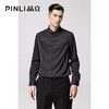 PINLI品立2022秋冬新款男辑明线纯色商务休闲长袖衬衫B213613372 商品缩略图2