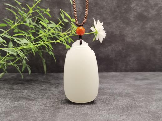 【御珠宫坊】羊脂白玉无事牌 商品图3