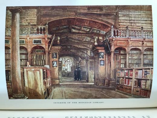 1922年 牛津风物志 32幅彩色插图 漆布精装大32开 商品图10