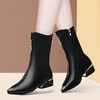 【服饰鞋包】-秋冬新款加绒中筒靴女鞋98336 商品缩略图2