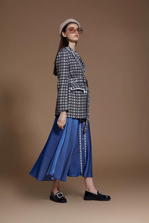 灰色千鸟格毛呢中性西装外套 商品图2