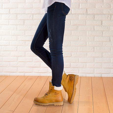 断码特价36码&37码——西班牙原产羊毛款皮毛一体经典黄靴P03LB1（女款•高品质纯天然羊毛内衬） 商品图4