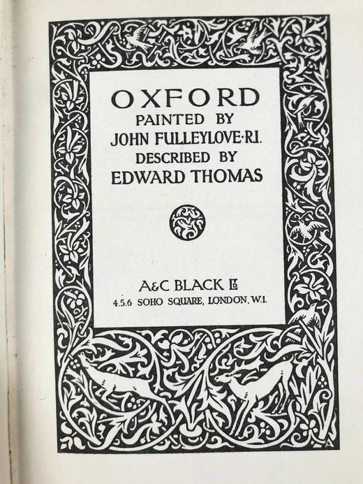 1922年 牛津风物志 32幅彩色插图 漆布精装大32开 商品图4