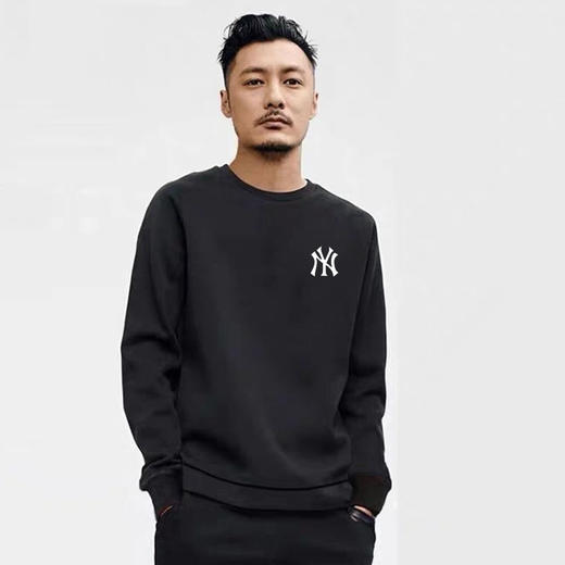 【新款秋冬季休闲加绒ins超火】网红明星同款圆领百搭男女时尚NY卫衣 宽松大码长袖韩版加绒加厚百搭保暖男女装 商品图2