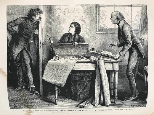 约19世纪后期 狄更斯《雾都孤儿/马丁·瞿述伟》 87幅插图 漆布精装16开 商品图4