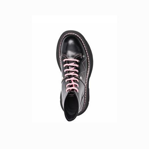 ALEXANDER MCQUEEN 亚历山大麦昆 中帮皮靴 女士皮鞋 黑色 595469 WHZ88 1336 商品图3