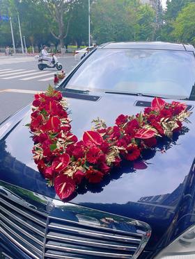 【婚车布置】F（仅车头）大型婚车装饰可定制