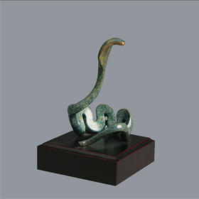 宇达青铜摆件 十二生肖蛇《蛇》创意家居 手工艺品 装饰摆件  高15cm