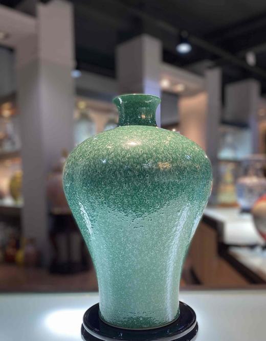 御瓷坊：雪花绿梅瓶 商品图0